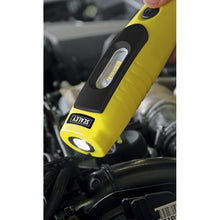 Load image into Gallery viewer, Sealey Rechargeable 360° Inspection Light 7 SMD & 3W SMD LED Yellow Lithium-ion