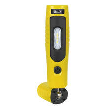 Load image into Gallery viewer, Sealey Rechargeable 360° Inspection Light 7 SMD & 3W SMD LED Yellow Lithium-ion