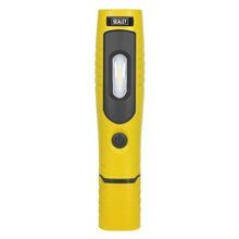 Load image into Gallery viewer, Sealey Rechargeable 360° Inspection Light 7 SMD & 3W SMD LED Yellow Lithium-ion