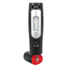 Load image into Gallery viewer, Sealey Rechargeable 360° Inspection Light 7 SMD & 3W SMD LED Black Lithium-ion