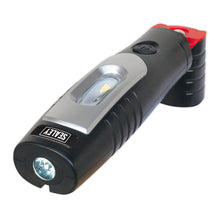 Load image into Gallery viewer, Sealey Rechargeable 360° Inspection Light 7 SMD & 3W SMD LED Black Lithium-ion