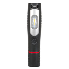 Load image into Gallery viewer, Sealey Rechargeable 360° Inspection Light 7 SMD & 3W SMD LED Black Lithium-ion