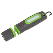 Load image into Gallery viewer, Sealey Rechargeable 360° Inspection Lamp 24 SMD & 3W SMD LED Green 2 x Lithium-ion