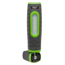 Load image into Gallery viewer, Sealey Rechargeable 360° Inspection Lamp 24 SMD & 3W SMD LED Green 2 x Lithium-ion