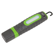 Load image into Gallery viewer, Sealey Rechargeable 360° Inspection Lamp 24 SMD & 3W SMD LED Green 2 x Lithium-ion
