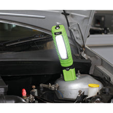 Load image into Gallery viewer, Sealey Rechargeable 360° Inspection Light 14 SMD & SMD 3W LED - Green