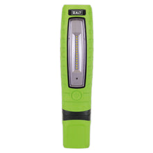 Load image into Gallery viewer, Sealey Rechargeable 360° Inspection Light 14 SMD & SMD 3W LED - Green