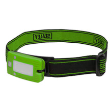 Load image into Gallery viewer, Sealey Rechargeable Head Torch 2W COB LED Auto-Sensor Green