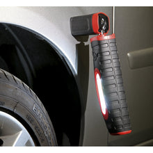 Load image into Gallery viewer, Sealey Rechargeable 360° Inspection Light 16 SMD & 3W SMD LED Black 2 x Lithium-ion