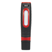 Load image into Gallery viewer, Sealey Rechargeable 360° Inspection Light 16 SMD & 3W SMD LED Black 2 x Lithium-ion