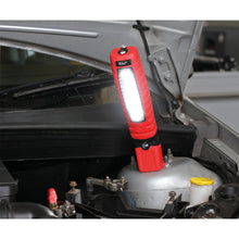 Load image into Gallery viewer, Sealey Rechargeable 360° Inspection Light 14 SMD & 3W SMD LED Red Lithium-ion