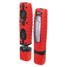 Load image into Gallery viewer, Sealey Rechargeable 360° Inspection Light 14 SMD & 3W SMD LED Red Lithium-ion