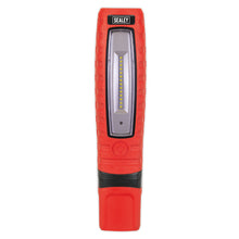 Load image into Gallery viewer, Sealey Rechargeable 360° Inspection Light 14 SMD & 3W SMD LED Red Lithium-ion