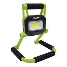 Load image into Gallery viewer, Sealey Rechargeable Portable Fold Flat Floodlight 10W COB LED Lithium-ion