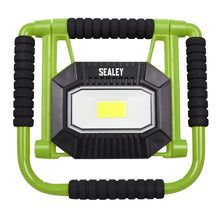 Load image into Gallery viewer, Sealey Rechargeable Portable Fold Flat Floodlight 20W COB LED Lithium-ion