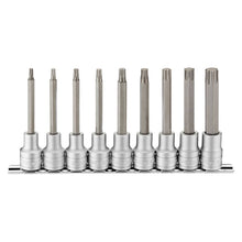 Load image into Gallery viewer, Teng Socket Set 1/2" Drive Long Ribe Bit 9pcs