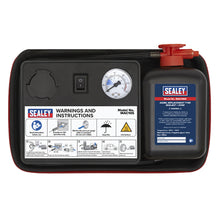 Load image into Gallery viewer, Sealey Tyre Inflator 12V & Emergency Puncture Sealant Kit