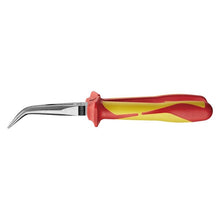 Load image into Gallery viewer, Teng 1000V Insulated 8" Long Nose Plier Bent TPR Grip