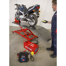 Load image into Gallery viewer, Sealey Motorcycle Lift 450kg 12V Electro/Hydraulic