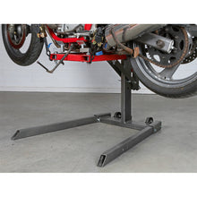 Load image into Gallery viewer, Sealey Single Post Hydraulic Motorcycle Lift 450kg Capacity