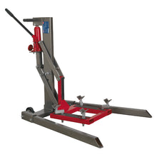 Load image into Gallery viewer, Sealey Single Post Hydraulic Motorcycle Lift 450kg Capacity