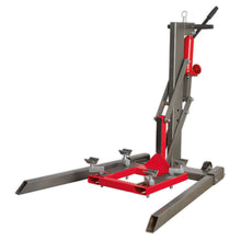 Load image into Gallery viewer, Sealey Single Post Hydraulic Motorcycle Lift 450kg Capacity