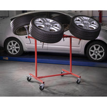 Load image into Gallery viewer, Sealey Alloy Wheel Painting/Repair Stand - 4-Wheel Capacity - Angled Cones