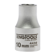 Load image into Gallery viewer, Teng Socket 1/2" Drive 10mm Stainless - 6pt