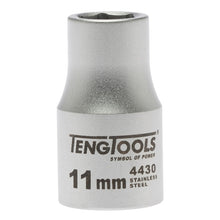 Load image into Gallery viewer, Teng Socket 1/2" Drive 11mm Stainless - 6pt
