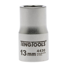 Load image into Gallery viewer, Teng Socket 1/2" Drive 13mm Stainless - 6pt