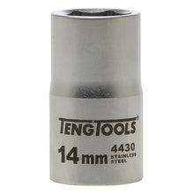 Load image into Gallery viewer, Teng Socket 1/2" Drive 14mm Stainless - 6pt
