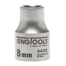 Load image into Gallery viewer, Teng Socket 3/8" Drive 8mm Stainless - 6pt