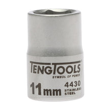 Load image into Gallery viewer, Teng Socket 3/8" Drive 11mm Stainless - 6pt