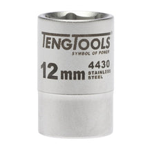 Load image into Gallery viewer, Teng Socket 3/8" Drive 12mm Stainless - 6pt