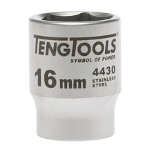 Load image into Gallery viewer, Teng Socket 3/8" Drive 16mm Stainless - 6pt