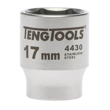 Load image into Gallery viewer, Teng Socket 3/8" Drive 17mm Stainless - 6pt