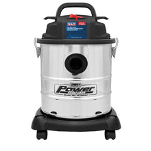 Load image into Gallery viewer, Sealey Vacuum Cleaner Wet & Dry 20L 1200W/230V Stainless Drum