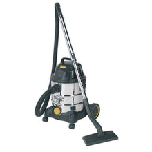 Load image into Gallery viewer, Sealey Vacuum Cleaner Industrial Wet & Dry 20L 1250W/110V Stainless Drum