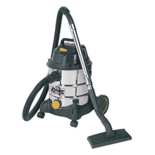 Load image into Gallery viewer, Sealey Vacuum Cleaner Industrial Wet & Dry 20L 1250W/110V Stainless Drum