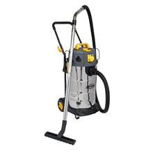 Load image into Gallery viewer, Sealey Vacuum Cleaner Industrial Dust-Free Wet/Dry 38L 1100W/110V Stainless Steel Drum M Class Filtration
