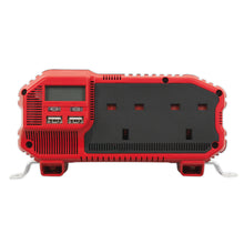 Load image into Gallery viewer, Sealey Power Inverter Modified Sine Wave 1100W 12V DC - 230V ~ 50Hz