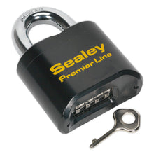 Load image into Gallery viewer, Sealey Steel Body Combination Padlock 62mm