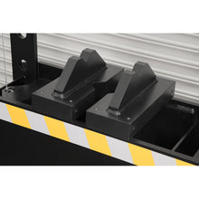 Load image into Gallery viewer, Sealey Viking Air/Hydraulic Press 100 Tonne Floor Type, Sliding Ram and Foot Pedal