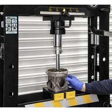Load image into Gallery viewer, Sealey Viking Air/Hydraulic Press 30 Tonne Floor Type, Sliding Ram and Foot Pedal