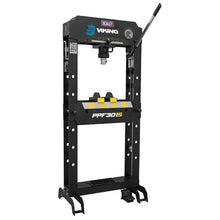 Load image into Gallery viewer, Sealey Viking Air/Hydraulic Press 30 Tonne Floor Type, Sliding Ram and Foot Pedal