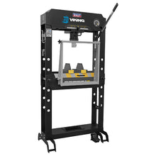 Load image into Gallery viewer, Sealey Viking Air/Hydraulic Press 50 Tonne Floor Type, Sliding Ram and Foot Pedal