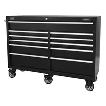 Load image into Gallery viewer, Sealey Rollcab 11 Drawer Heavy-Duty Black 1430mm