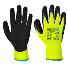 Load image into Gallery viewer, Portwest Thermal Soft Grip Glove Yellow/Black A143