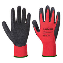 Load image into Gallery viewer, Portwest Flex Grip Latex Glove Red/Black A174