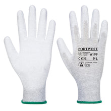 Load image into Gallery viewer, Portwest Antistatic PU Palm Glove Grey A199